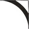 Ekena Millwork Legacy Steel Bracket, Antiqued Pewter 2"W x 24"D x 24"H BKTM02X24X24LEAPW - alternate 2